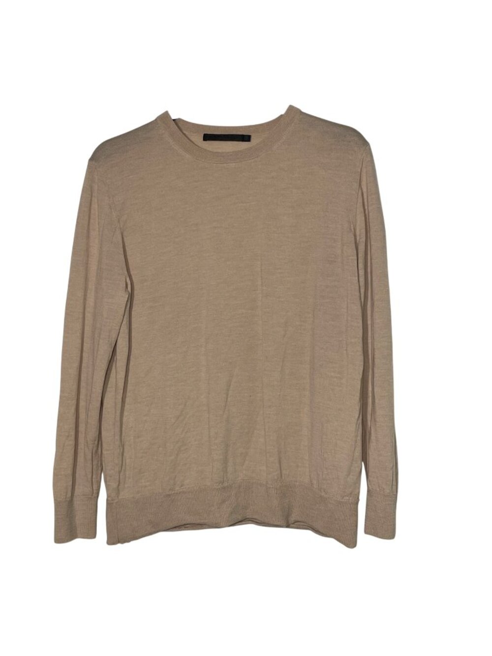Jenni Kayne Crosby Merino Wool Crew Neck Sweater Blush Sz XXL Minimalist FLAW!